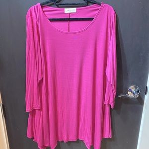 3XL 3/4 sleeve tunic top